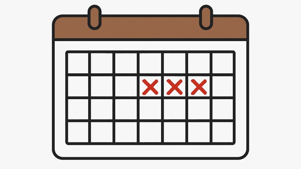 calendario de ocupaçao